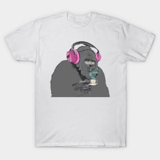 Gorilla sipping expresso T-Shirt